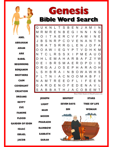 Bible Word Search - Genesis